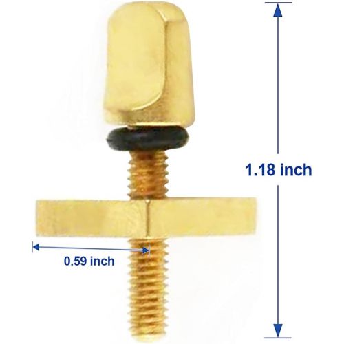  YYANYAN Fin Screws for Surfboard- No Tool Copper Fin Screw,for Longboard Surfboard and SUP (2PCS)