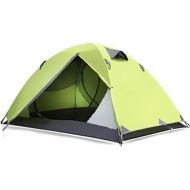 YYDS Tents for Camping Rainproof Dome Tent 8.5 Aluminum Pole Family Camping Tent Camping Equipment 2 People Hiking Outdoor Camping Tents (Color : Green)