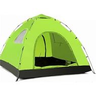 YYDS Tents for Camping Outdoor Camping Tent Automatic Pop Up Tents Waterproof Anti UV Sun Shade 3-4 Person Family Tents Camping Tents (Color : Fruit Green)