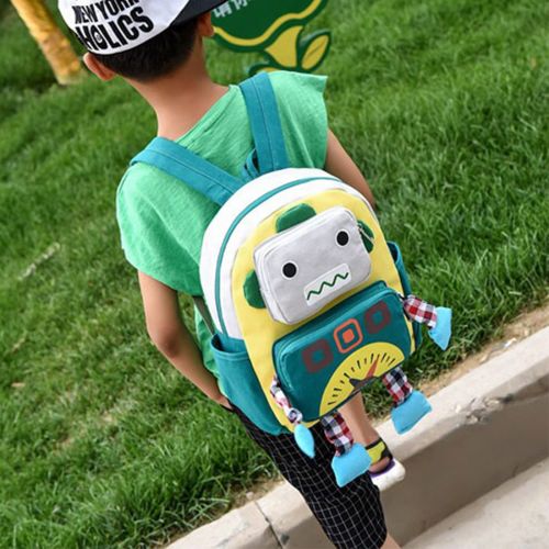  YYF Baby Boy Girl Kids Robot Backpack School Bag Rucksack Travel Backpack