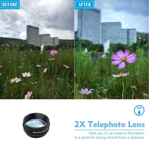  YYLH 10 in 1 Cell Phone Camera Lens Kit Multi-Function Wide Angle&Macro Fisheye Increase Polarization Olarized for iPhone Samsung Huawei and Most Smartphone