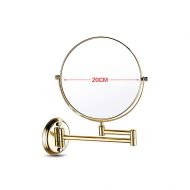 YYNNAME Extendable makeup mirror,Two-sided magnified mirror Hotel makeup mirror Folding mirror Toilet telescopic mirror Bathroom wall mirror-A