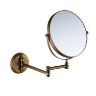 YYNNAME Extendable Makeup Mirror,Antique Bathroom Wall Mount Makeup Mirror Folding Mirror Toilet Telescopic Mirror Two-sided Magnified Mirror