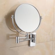 YYNNAME Extendable makeup mirror,Cosmetic mirror Bathroom bathroom mirror Two-sided wall mounted folding telescopic magnifying endoscopy-B