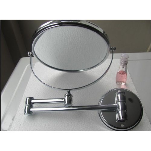  YYNNAME Extendable makeup mirror,Folding cosmetic mirror European creative make-up mirror Bathroom two-sided mirror-A