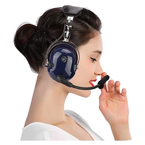  [아마존베스트]-Service-Informationen YYRL Aviation Headset Dual Plug Pilot Headphones 3.5 mm Noise Reduction Headset for Pilot