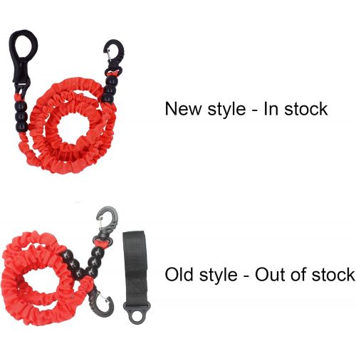  [아마존베스트]YYST 1 Piece 36 Inch Deluxe Red Kayak Paddle Leash Kayak Rod Leash Tool Lanyard Fishing Leash SUP Paddle Leash SUP Leash