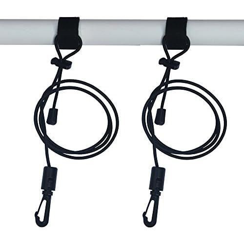  [아마존베스트]YYST 2 X Adjustable Kayak Safety Rod Leash Fishing Rod Paddle Leash