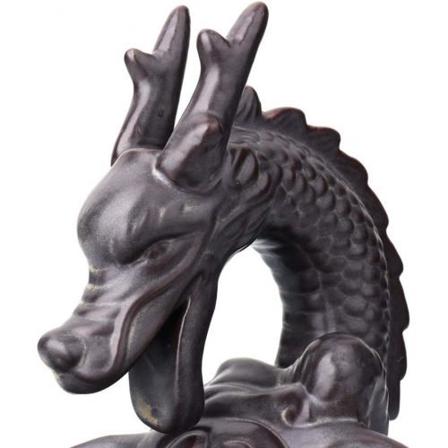  인센스스틱 YYW Dragon Backflow Incense Burner, Handmade Cone Sticks Incense Holder Home Decor Ceramic Backflow Incense Holder with 10 pcs Incense Cones 16x15.5cm