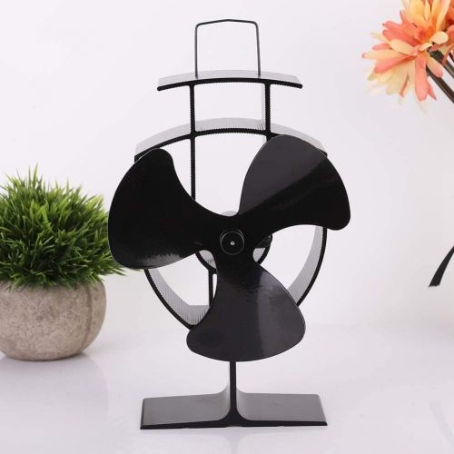  YYlight Heat Powered Stove Fan, Non Electric Fireplace Fan 3W Eco Friendly Fireplace Heating Power Three Blades Stove Fan for Wood Log