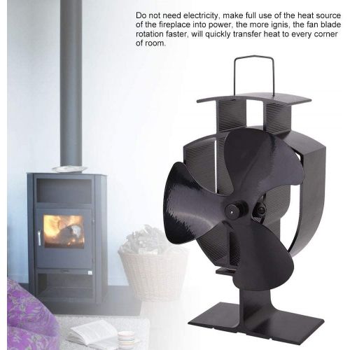  YYlight Heat Powered Stove Fan, Non Electric Fireplace Fan 3W Eco Friendly Fireplace Heating Power Three Blades Stove Fan for Wood Log
