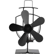 YYlight Fireplace Fan, Heat Powered Fan Heat Distribution Fan 5 Blade Fireplace Fan Heat Powered, Log Burners Fan for Log Burner Wood Fireplace Wood Stove