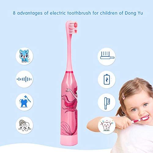  YZS Children Electric Toothbrush Cartoon Pattern Double-sided Tooth Brush Electric Teeth Brush For Kids with...