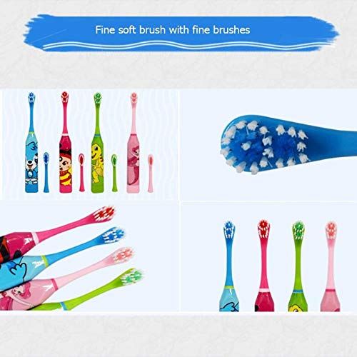  YZS Children Electric Toothbrush Cartoon Pattern Double-sided Tooth Brush Electric Teeth Brush For Kids with...