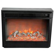 YZZSJC Electrical Fireplace Log Burner Electric Fire Stove,Electric Stove Fire 750/1500W Electric Fireplace Stove Heater,Fire Wood Flame Heater Stove Living Room Burner (black) Electric f