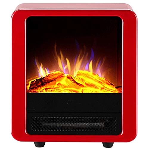  YZZSJC Electric Fireplace,Electric Stove Fireplaces,Log Burner Electric Fire Stove Freestanding Electrical Fireplace Indoor Heater Stove Log Wood Electric Stove Fire (red)900/1800W electr