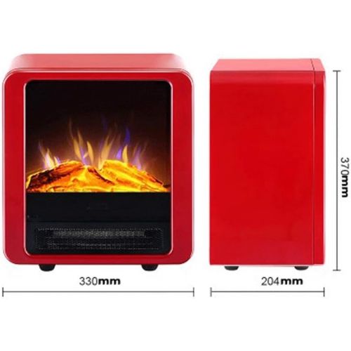  YZZSJC Electric Fireplace,Electric Stove Fireplaces,Log Burner Electric Fire Stove Freestanding Electrical Fireplace Indoor Heater Stove Log Wood Electric Stove Fire (red)900/1800W electr