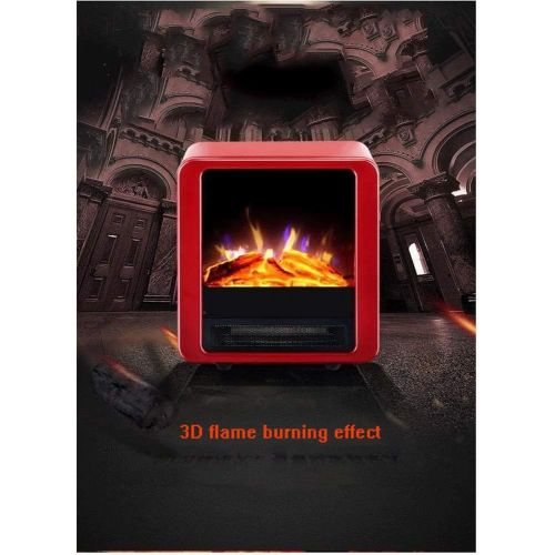  YZZSJC Electric Fireplace,Electric Stove Fireplaces,Log Burner Electric Fire Stove Freestanding Electrical Fireplace Indoor Heater Stove Log Wood Electric Stove Fire (red)900/1800W electr