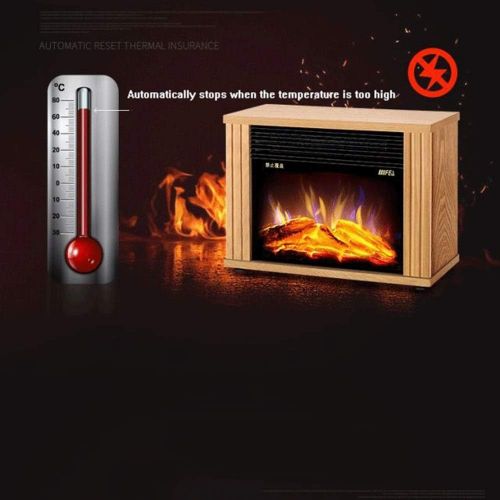  YZZSJC Electric Fireplace,Electric Stove Fireplaces,900W/1800W Freestanding Electrical Fireplace Indoor Heater Stove Log Wood (Brown) Electric Fireplace Stove Heater