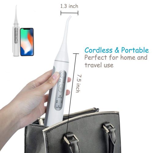  YaFex 2-in-1 Portable Water Flosser & Sonic Electric Toothbrush - Complete Teeth Cleaner System - IPX7...