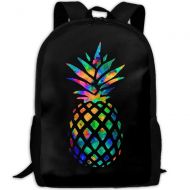 Yaateeh Cool Pineapple Colorful Unique Outdoor Shoulders Bag Fabric Backpack Multipurpose Daypacks For Adult