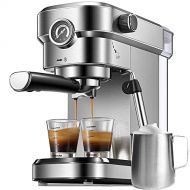 [아마존베스트]Yabano Espresso Machine, Compact Espresso Maker with Milk Frother Wand, 15 Bar Professional Coffee Machine for Espresso, Cappuccino and Latte