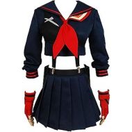 Ya-cos Halloween Girls Battlesuit Ryuko Matoi Dress Outfit Cosplay Costume