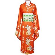 Ya-cos Hiyoko Saionji Cosplay Outfit Kimono Halloween Party Fancy Dress Costume with Hair Clips Bows