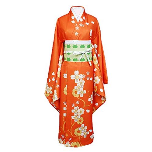  할로윈 용품Ya-cos Hiyoko Saionji Cosplay Outfit Kimono Halloween Party Fancy Dress Costume with Hair Clips Bows