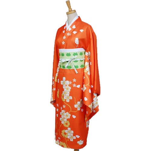  할로윈 용품Ya-cos Hiyoko Saionji Cosplay Outfit Kimono Halloween Party Fancy Dress Costume with Hair Clips Bows