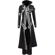 할로윈 용품Ya-cos Mens Sword Art Online Kirito Cosplay Costume Battle Suit Black