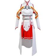 할로윈 용품Ya-cos Womens Sword Art Online Asuna Cosplay Costume Outfit Gown Dress