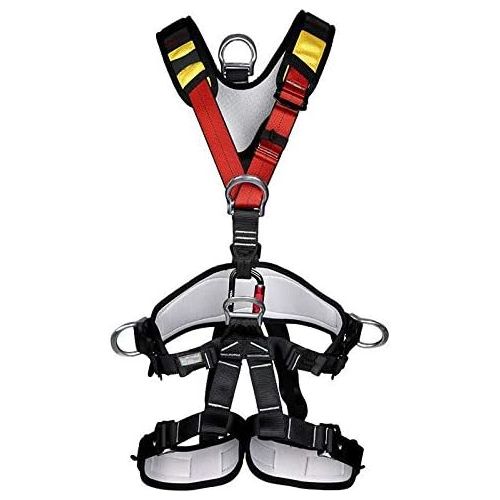  [아마존베스트]YaeCCC Climbing Harness Belt for Fire Rescue High Altitude School Assignment Caving Rock Climbing Rappelling Equipment Body Guard Protect