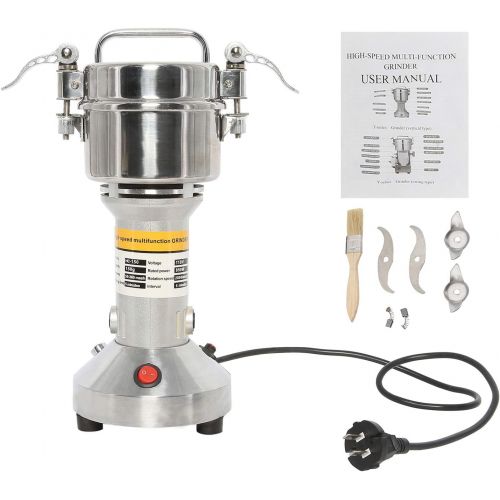  [아마존베스트]YaeMarine 110V High Speed Electric Grain Mill Grinder Stainless Steel Electric Spice Herb Cereals Coffee Rice Corn Sesame Soybean Flour Powder Machine Commercial Home Clinic Pharma