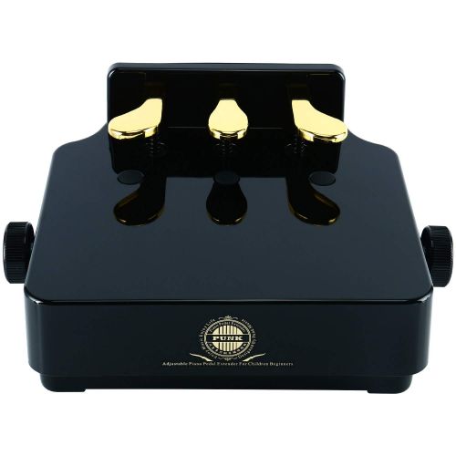  YaeTek Piano Pedal Extenders Bench for Kids,Height can be adjusted,New Design with 3 Pedal Black