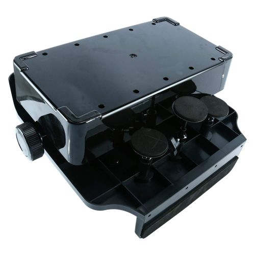  YaeTek Piano Pedal Extenders Bench for Kids,Height can be adjusted,New Design with 3 Pedal Black