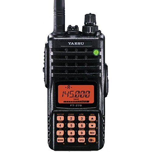  Bundle - 3 Items - Includes Yaesu FT-270R Handheld Radio, 2M, 5W with The New Radiowavz Antenna Tape (2m - 30m) and HAM Guides Quick Reference Card