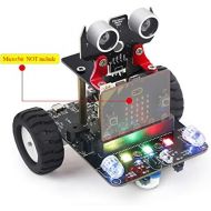 [아마존베스트]Yahboom Robot Kit for Microbit STEM Education for Kids to Programmable BBC Micro:bit DIY Toy Car with Tutorial Electronic Science for 8+ (Without Micro bit)
