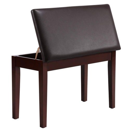  Yaheetech Padded Piano Bench Storage Bench Stool Keyboard Benches Chairs Seat Perfect for Piano Zither Guitar Fork Music Wind Music & Most Other Musical Instruments