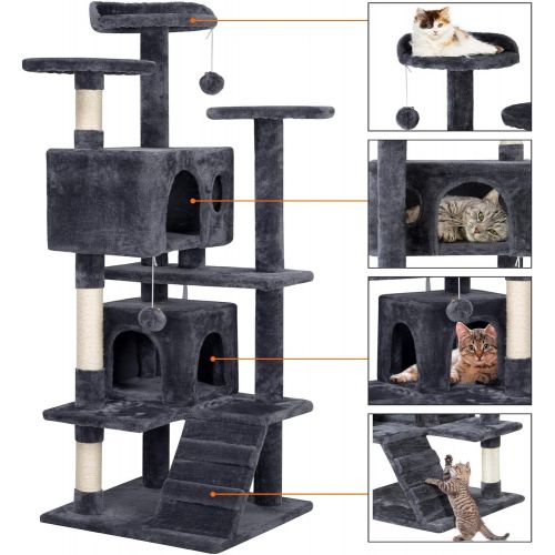 [아마존 핫딜]  [아마존핫딜]Yaheetech 51 Cat Tree Tower Condo Furniture Scratch Post for Kittens Pet House Play