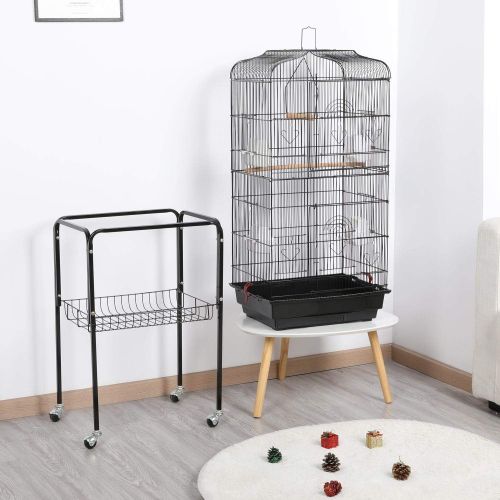  [아마존 핫딜] Yaheetech 59.3-inch Standing Medium Flight Parrot Bird Cage for Cockatiel Quaker Sun Parakeet Green Cheek Conures Finch Budgie Lovebird Parrotlet Canary Finch Pet Bird Cage with St