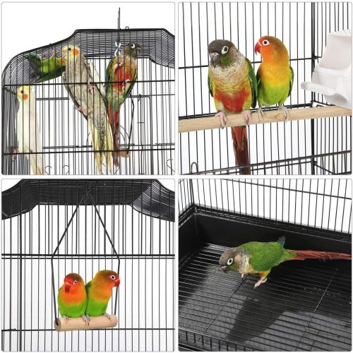  [아마존 핫딜] Yaheetech 59.3-inch Standing Medium Flight Parrot Bird Cage for Cockatiel Quaker Sun Parakeet Green Cheek Conures Finch Budgie Lovebird Parrotlet Canary Finch Pet Bird Cage with St