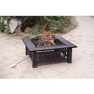 Yaheetech Axxonn 32 Alhambra Fire Pit with Cover Includes Safety Mesh Screen Lid and Safety Hand Tool