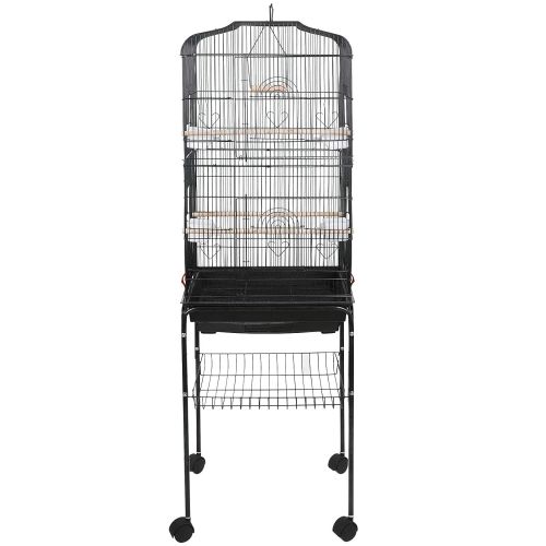  Yaheetech Nova Microdermabrasion 59.3 Rolling Metal Bird Cage Medium Birdcage with Stand for Cockatiel Sun Conure Parakeet Finch Budgie Lovebird Canary Pet Bird Cage