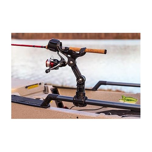  YakAttack MightyMount Duo Rail Adapter, Black - Compatible with Hobie H-Rail | Kayak Fishing Accessories