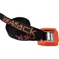YakAttack Cam Strap - Heavy Duty Polyester Kayak Tie Down with Protective Rubber Buckle, Black/Orange | Kayak Fishing Accessories