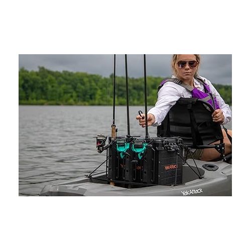  YakAttack BlackPak Pro Kayak Fishing Crate - Multiple Colors and Sizes | Kayak Fishing Accessories