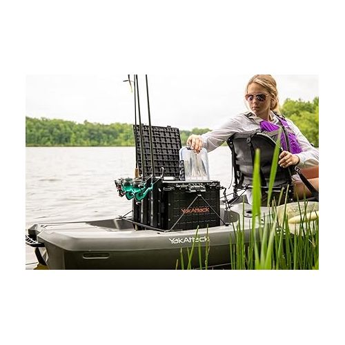  YakAttack BlackPak Pro Kayak Fishing Crate - Multiple Colors and Sizes | Kayak Fishing Accessories