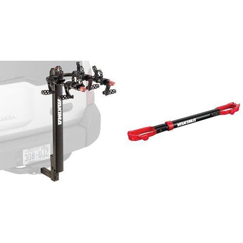  Yakima DoubleDown 4-Bike Hitch Mount Rack and Yakima TubeTop Crossbar Adapter Bundle