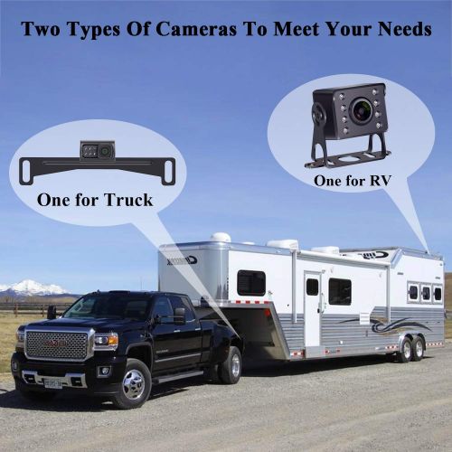  [아마존베스트]Yakry Y14 HD DIY One Wire System Backup Camera 7 Inch Monitor Kit for RVs,Trucks,Trailers,Campers IP69K Waterproof IR Night Vision Rear View High-Speed Observation System